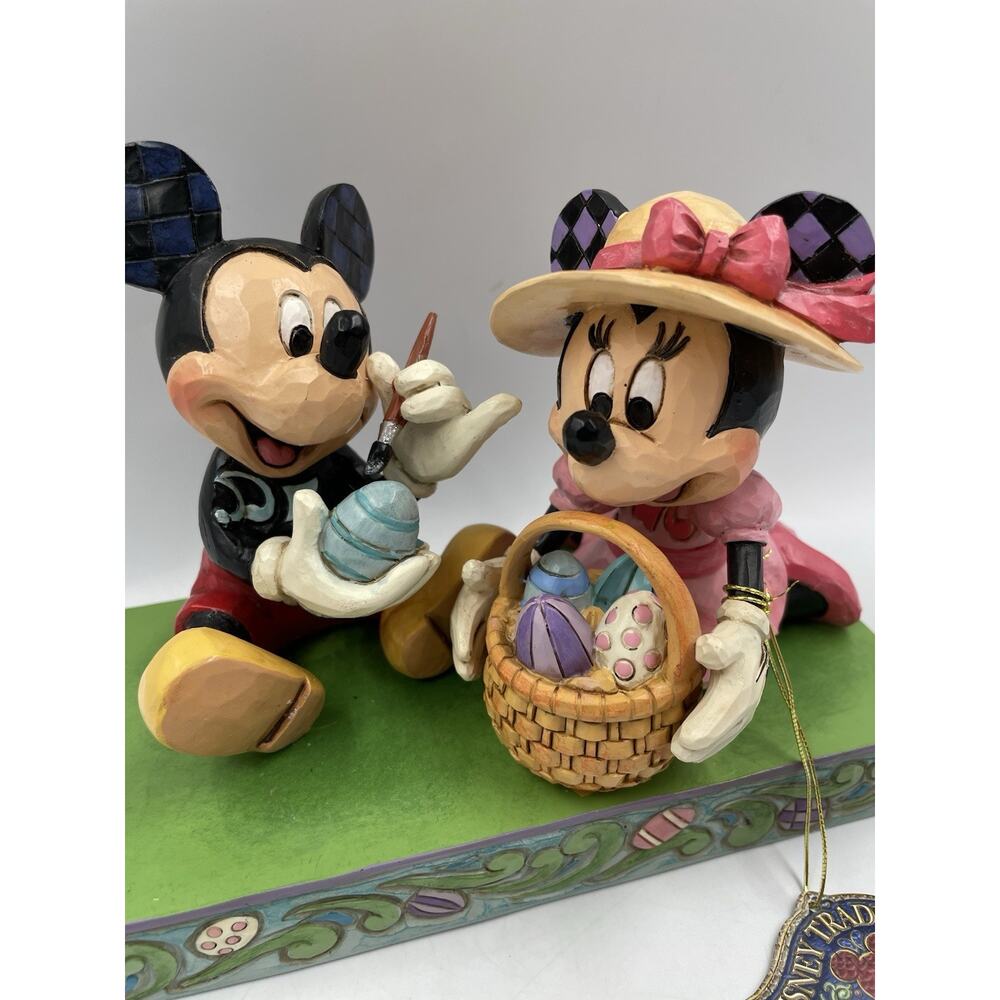 Disney Traditions Easter Artistry Mickey & Minnie Figurine 6008319 NWT - Picture 3 of 9
